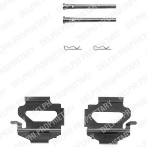 DELPHI lx0149 -  Комплектующие, колодки дискового тормоза