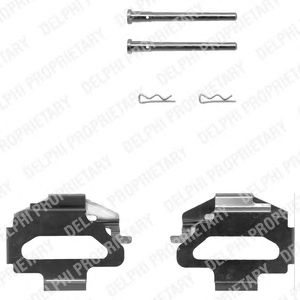 DELPHI lx0150 -  Комплектующие, колодки дискового тормоза