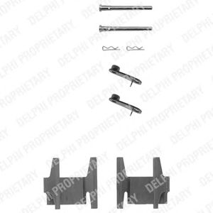 DELPHI lx0151 -  Комплектующие, колодки дискового тормоза