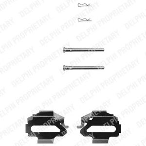 DELPHI lx0162 -  Комплектующие, колодки дискового тормоза