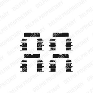 DELPHI lx0225 -  Комплектующие, колодки дискового тормоза