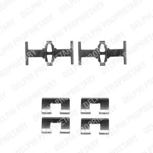 DELPHI lx0297 -  Комплектующие, колодки дискового тормоза
