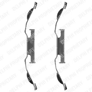 DELPHI lx0330 -  Комплектующие, колодки дискового тормоза