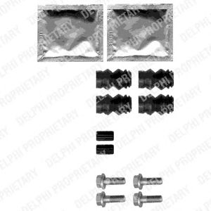 DELPHI lx0358 -  Комплектующие, колодки дискового тормоза