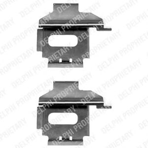DELPHI lx0370 -  Комплектующие, колодки дискового тормоза