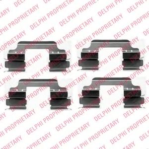 DELPHI lx0405 -  Комплектующие, колодки дискового тормоза