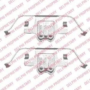 DELPHI lx0406 -  Комплектующие, колодки дискового тормоза
