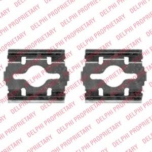 DELPHI lx0409 -  Комплектующие, колодки дискового тормоза