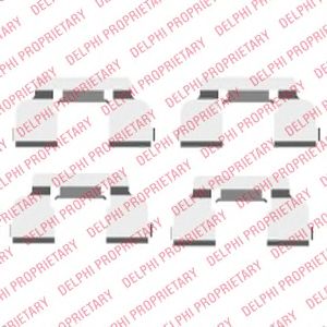 DELPHI lx0410 -  Комплектующие, колодки дискового тормоза