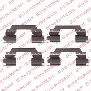 DELPHI lx0425 -  Комплектующие, колодки дискового тормоза