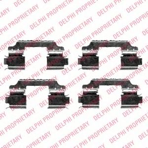 DELPHI lx0426 -  Комплектующие, колодки дискового тормоза