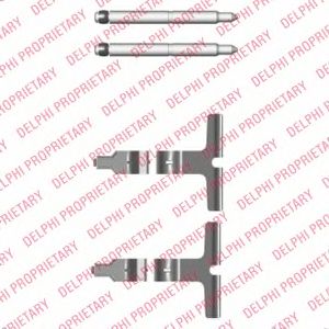 DELPHI lx0427 -  Комплектующие, колодки дискового тормоза