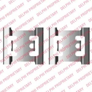 DELPHI lx0428 -  Комплектующие, колодки дискового тормоза