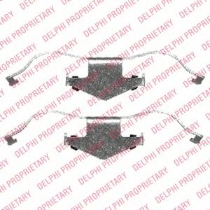 DELPHI lx0429 -  Комплектующие, колодки дискового тормоза