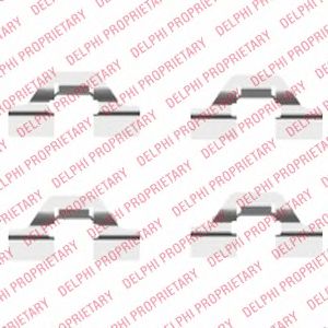 DELPHI lx0430 -  Комплектующие, колодки дискового тормоза