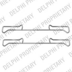 DELPHI lx0436 -  Комплектующие, колодки дискового тормоза