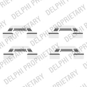 DELPHI lx0438 -  Комплектующие, колодки дискового тормоза