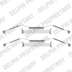 DELPHI lx0439 -  Комплектующие, колодки дискового тормоза