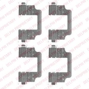 DELPHI lx0455 -  Комплектующие, колодки дискового тормоза