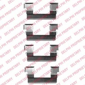 DELPHI lx0466 -  Комплектующие, колодки дискового тормоза