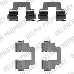 DELPHI lx0473 -  Комплектующие, колодки дискового тормоза