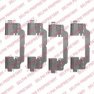 DELPHI lx0475 -  Комплектующие, колодки дискового тормоза
