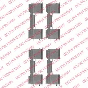 DELPHI lx0478 -  Комплектующие, колодки дискового тормоза