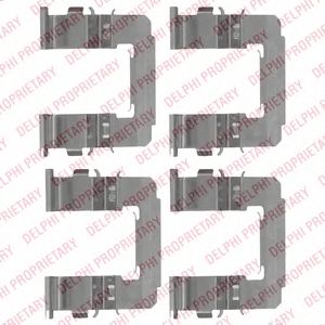DELPHI lx0487 -  Комплектующие, колодки дискового тормоза