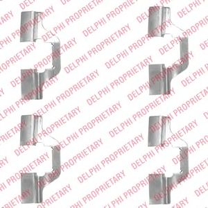 DELPHI lx0492 -  Комплектующие, колодки дискового тормоза