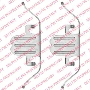 DELPHI lx0494 -  Комплектующие, колодки дискового тормоза