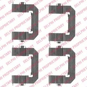 DELPHI lx0501 -  Комплектующие, колодки дискового тормоза