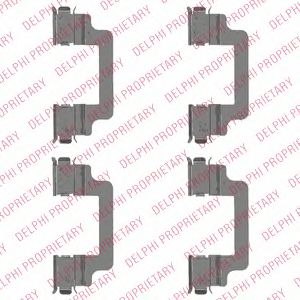 DELPHI lx0505 -  Комплектующие, колодки дискового тормоза