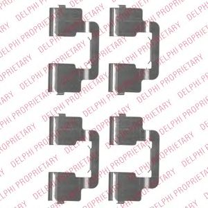 DELPHI lx0506 -  Комплектующие, колодки дискового тормоза