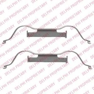 DELPHI lx0508 -  Комплектующие, колодки дискового тормоза