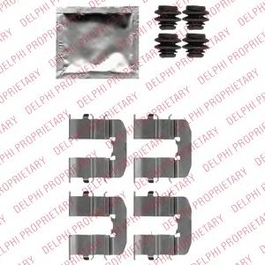 DELPHI lx0512 -  Комплектующие, колодки дискового тормоза