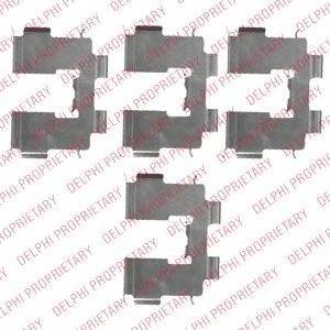 DELPHI lx0513 -  Комплектующие, колодки дискового тормоза