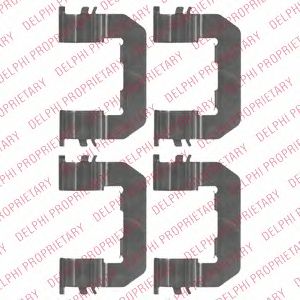 DELPHI lx0514 -  Комплектующие, колодки дискового тормоза