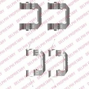 DELPHI lx0529 -  Комплектующие, колодки дискового тормоза