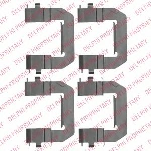 DELPHI lx0532 -  Комплектующие, колодки дискового тормоза