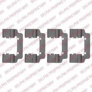 DELPHI lx0533 -  Комплектующие, колодки дискового тормоза