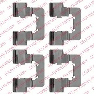 DELPHI lx0534 -  Комплектующие, колодки дискового тормоза