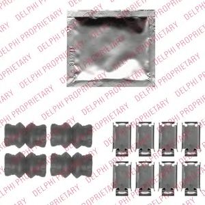 DELPHI lx0535 -  Комплектующие, колодки дискового тормоза