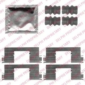 DELPHI lx0538 -  Комплектующие, колодки дискового тормоза
