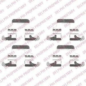 DELPHI lx0541 -  Комплектующие, колодки дискового тормоза