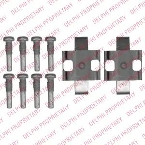 DELPHI lx0543 -  Комплектующие, колодки дискового тормоза