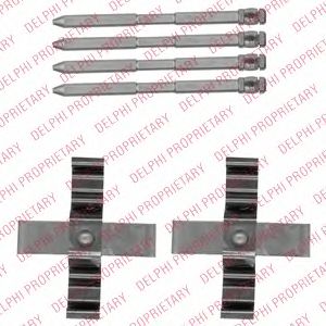 DELPHI lx0544 -  Комплектующие, колодки дискового тормоза