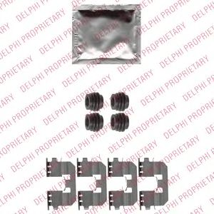 DELPHI lx0545 -  Комплектующие, колодки дискового тормоза