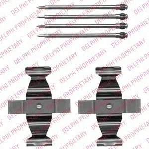 DELPHI lx0546 -  Комплектующие, колодки дискового тормоза