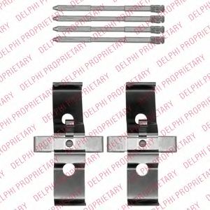 DELPHI lx0548 -  Комплектующие, колодки дискового тормоза
