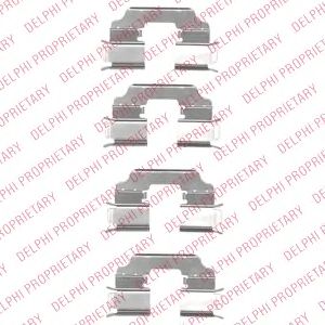 DELPHI lx0549 -  Комплектующие, колодки дискового тормоза